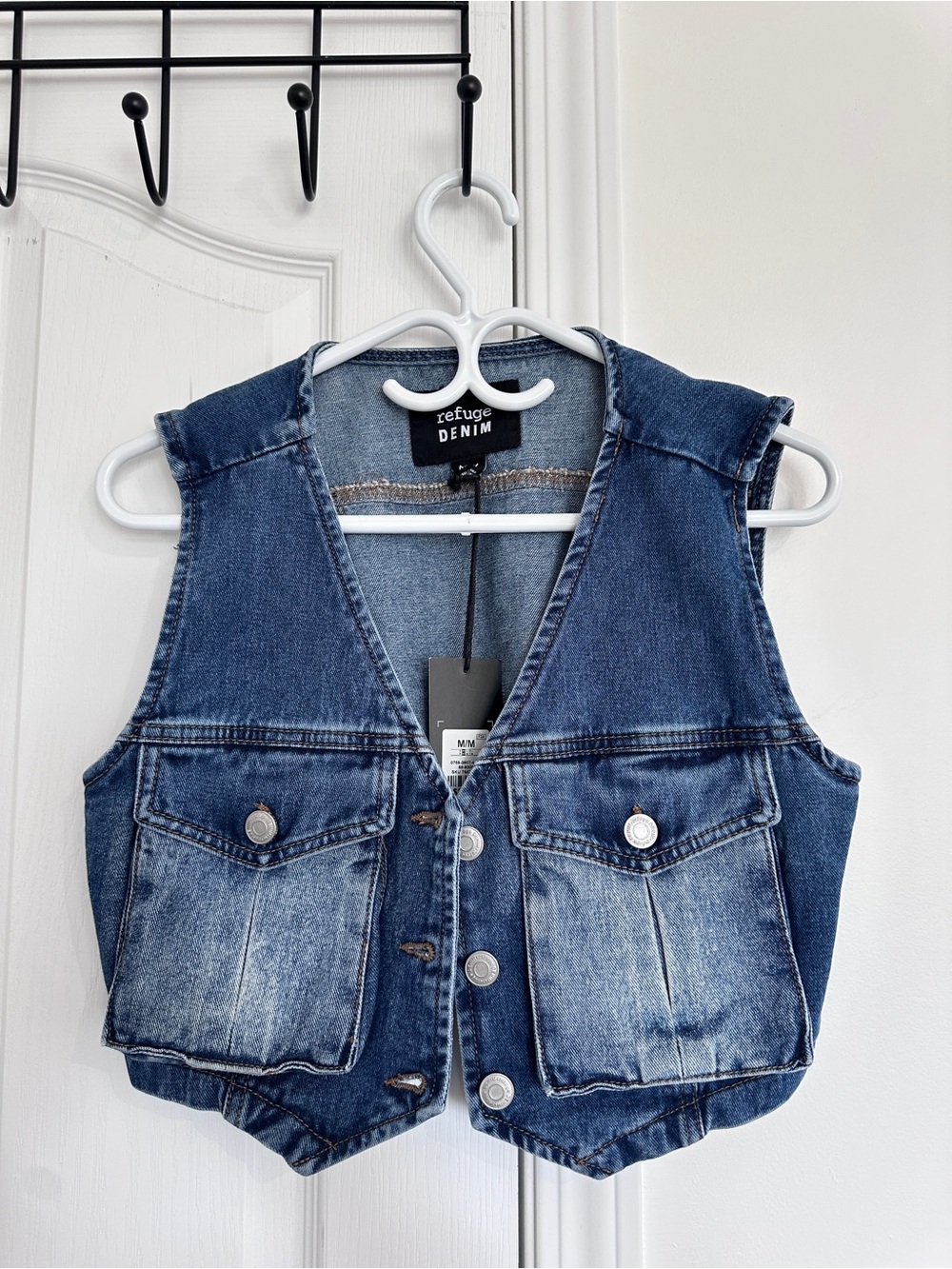 refuge Light Blue Denim Vest
